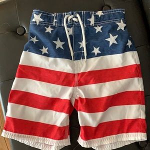 American Flag Swim Trunks